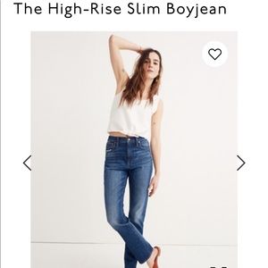 Made well High-Rise slim boyjean